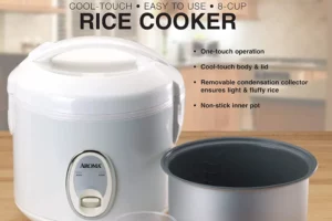 Aroma 8-Cup Cool-Touch Rice Cooker and Food Steamer ARC-614BP Review